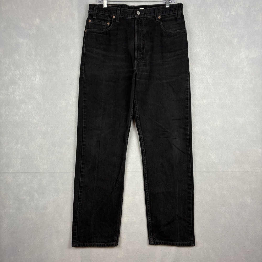 Vintage Levi’s 505 Black Jeans Men’s 36x32 (Fits 34x31) Made In USA 90s Straight
